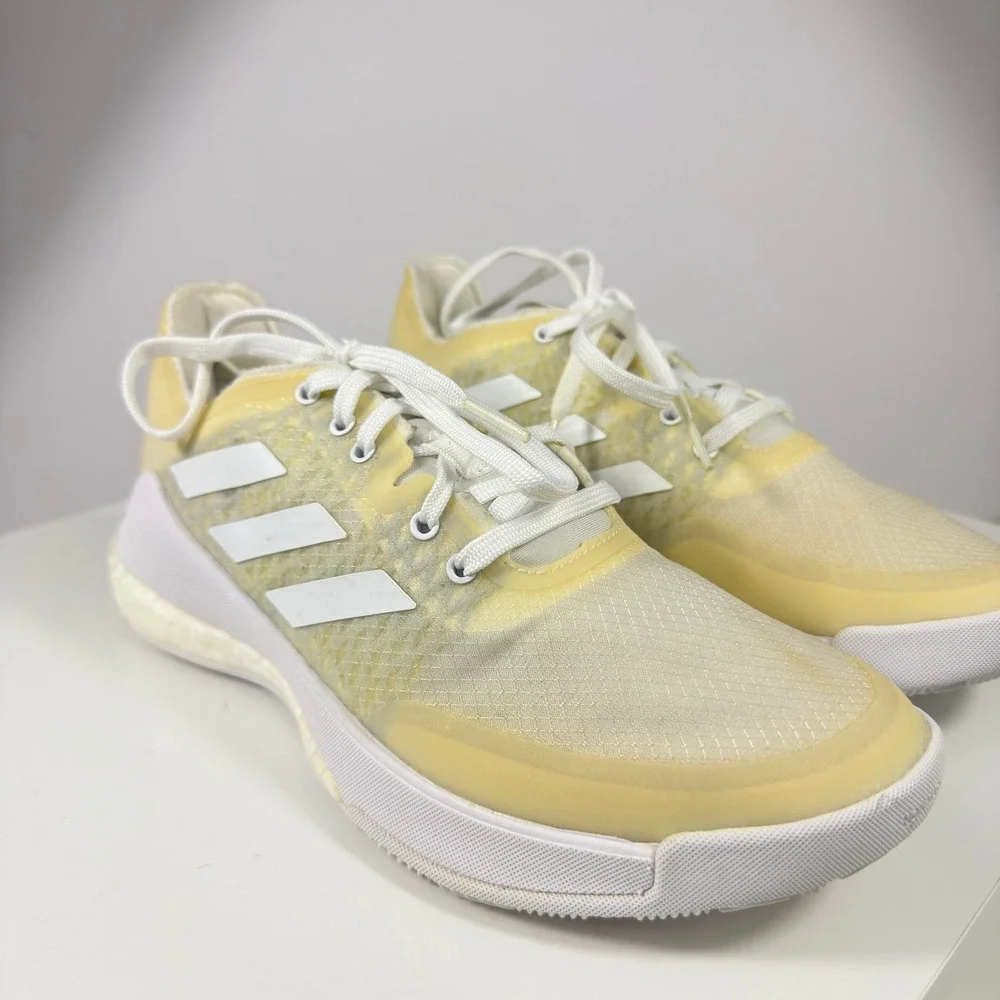 Adidas Crazyflight Volleyball Shoes Womens Size 5 Yellow White Boost EF2678
